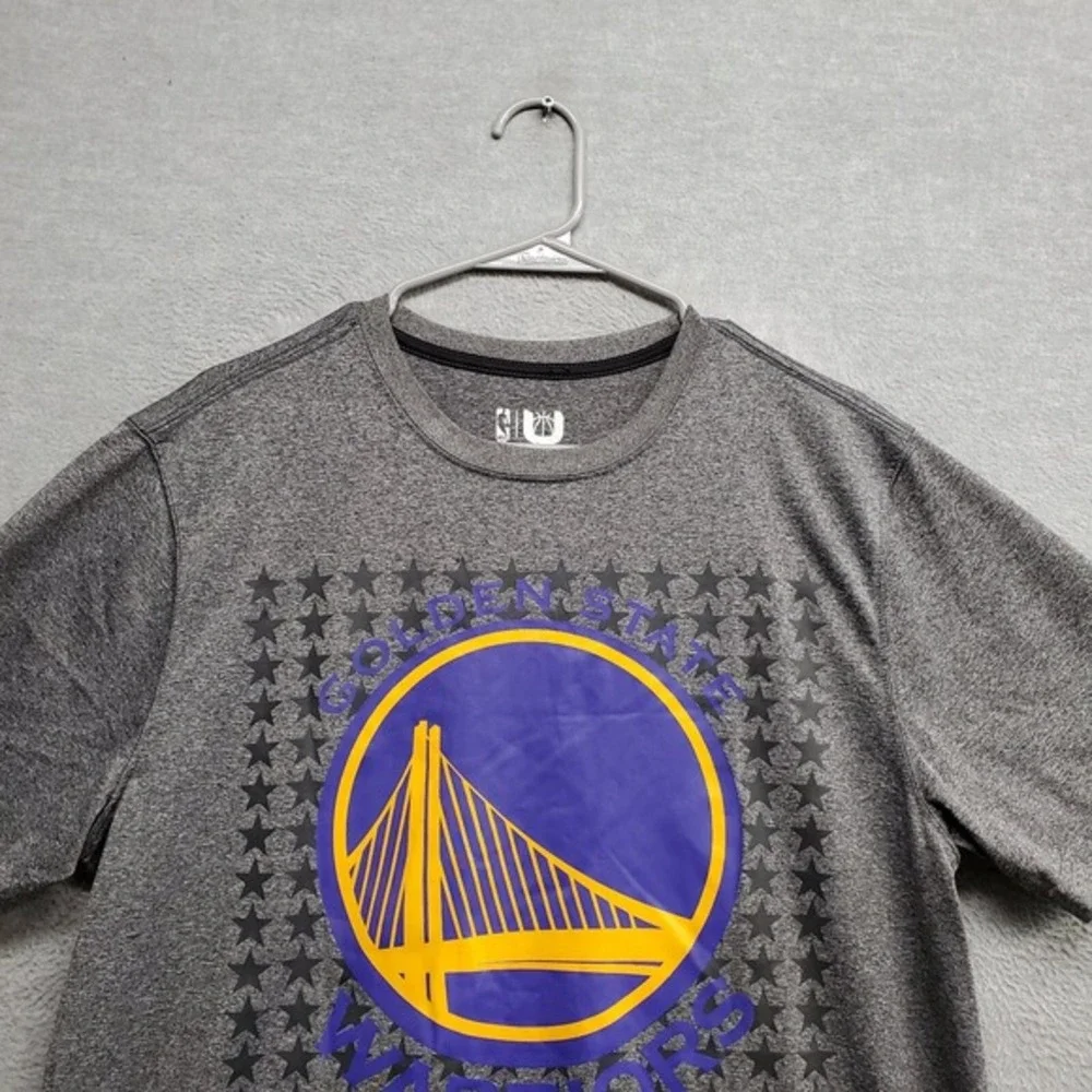 Golden State Warriors Men Shirt Large Gray Stephen Curry‎ #30 Graphic Print NBA
